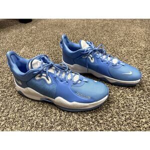 NIKE PG 5 TB PROMO UNIVERSITY BLUE White DM5045-405 SIZE 18 Excellent condition